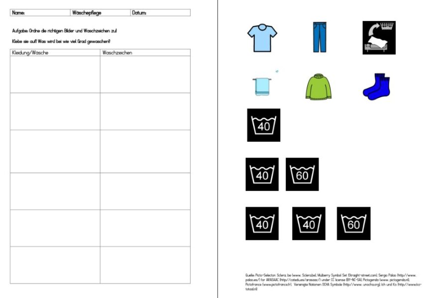 Wäsche sortieren • gpaed.de