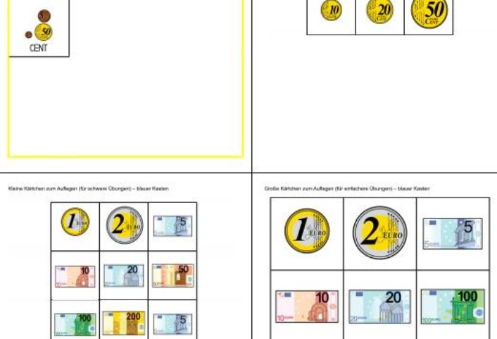 aufgabenmappe euro &bull; Aufgabenmappe - Euro oder Cent