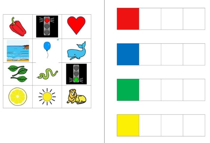 aufgabenmappe farben zuordnen 2 • Aufgabenmappe - Farben
