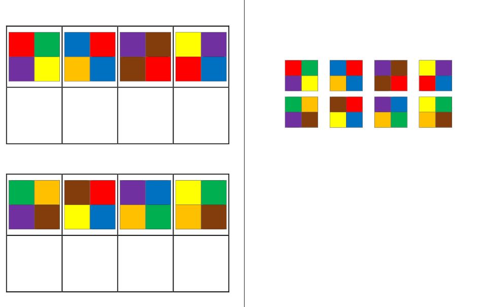 aufgabenmappe zuordnungen farbliche muster • Aufgabenmappe - Farbmuster zuordnen