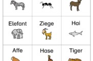 bingo tiere wort bild • Bingo - Tiere