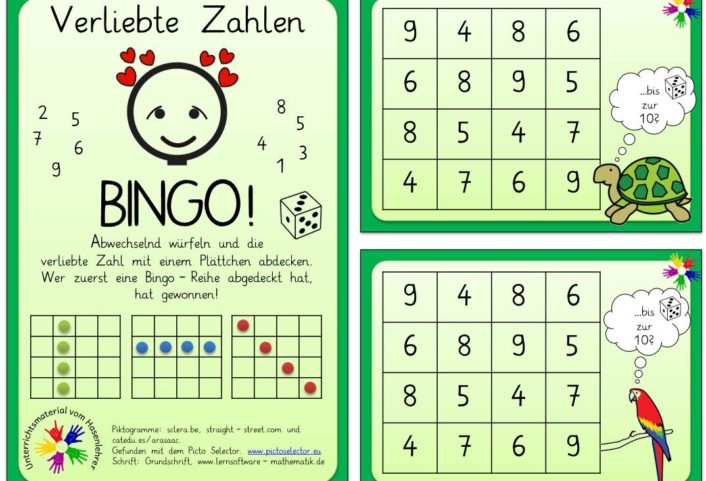 bingo verliebte zahlen • Verliebte Zahlen - Bingo!