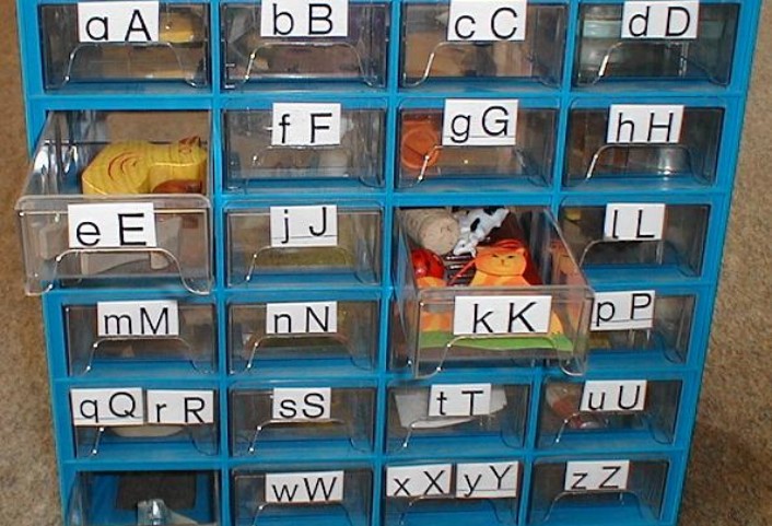 buchstabenkasten &bull; Buchstaben oder Anlautkasten