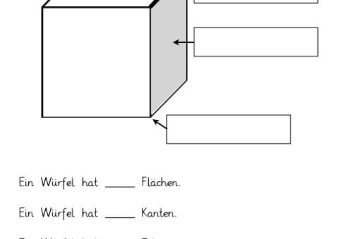 der wuerfel • Arbeitsblatt zum Würfel