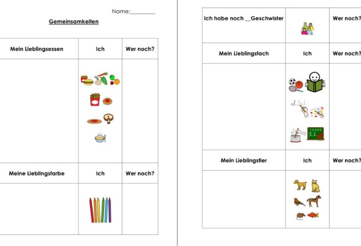 gemeinsamkeiten • Spiel - Gemeinsamkeiten