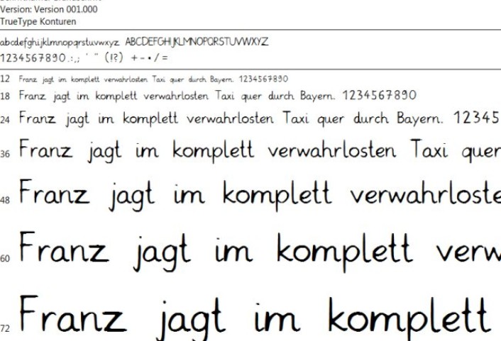 grundschrift • Grundschrift Font Schriftart-Paket