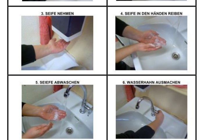 haende waschen • Bildanleitung - Hände waschen 2