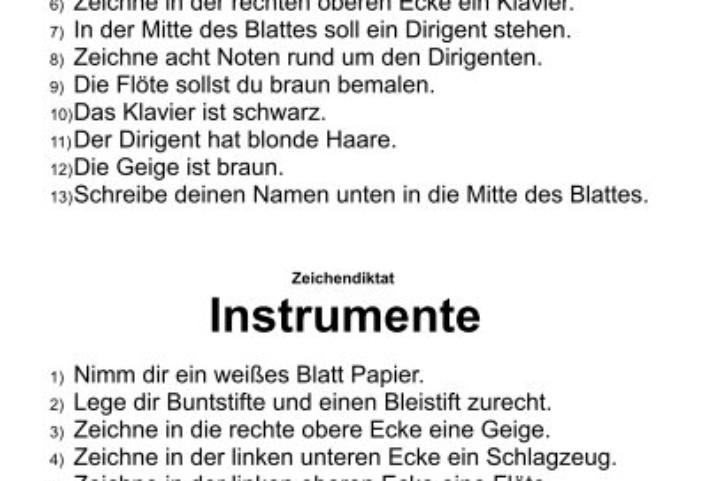 instrumente zeichendiktat • Zeichendiktat - Instrumente
