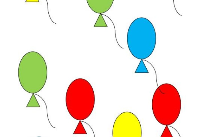klettmappe ballons 1 1 zuordnung • Aufgabenmappe - 1:1 Zuordnung - Ballons