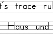 lets trace ruled • Druckschrift mit Lineatur - Let's trace ruled
