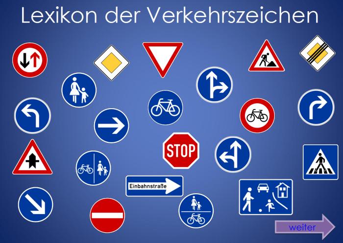 • Verkehrszeichen-Übung mit Sprachausgabe