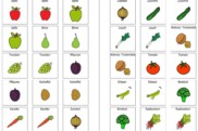 obst gemuese memorie • Herbstliches Obst und Gemüse Memorie
