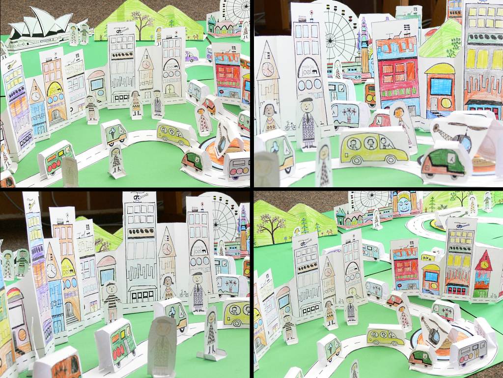 paper city papier stadt • Paper City - Wir bauen eine Stadt aus Papier