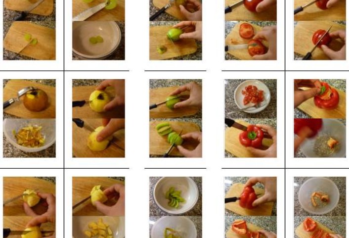 schneiden fotoanleitung • Fotoanleitungen zum Schneiden von Äpfeln, Kiwi, Trauben, Paprika und Tomaten