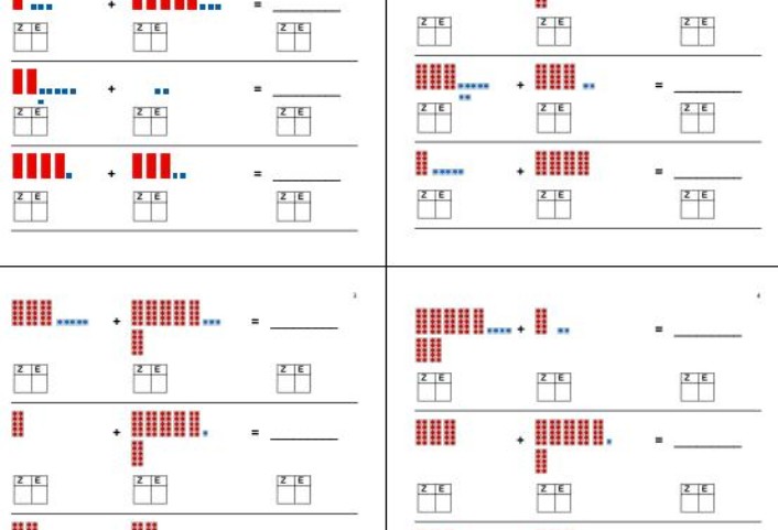 stellenwertsystem • Stellenwertsystem - Stellenwertbestimmung und Addition im ZR 100