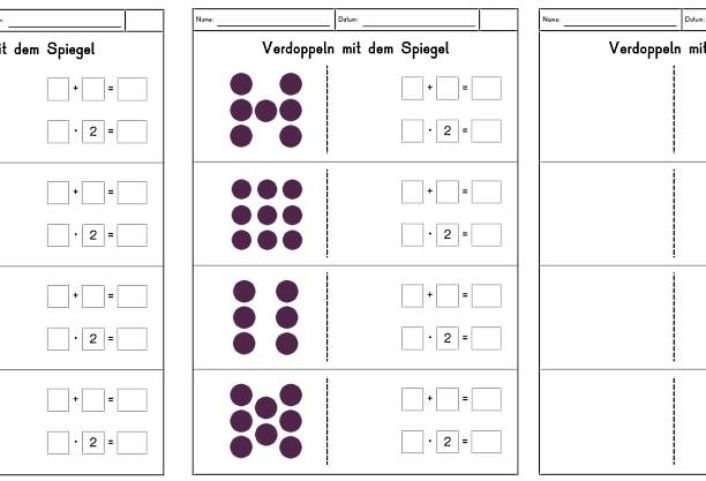 verdoppeln mit dem spiegel • Verdoppeln bzw. 1x2 mit dem Spiegel