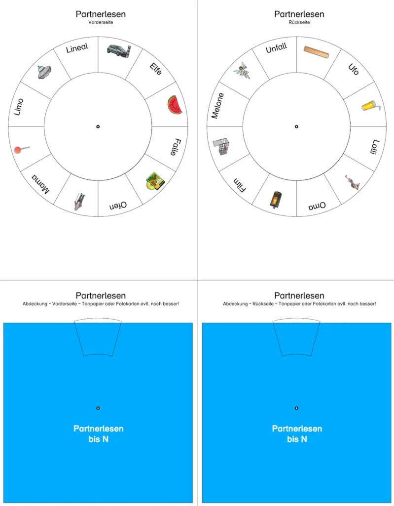 partnerlesen abwechselnd • Karte oder Drehrad? partnerlesen abwechselnd • Karte oder Drehrad?
