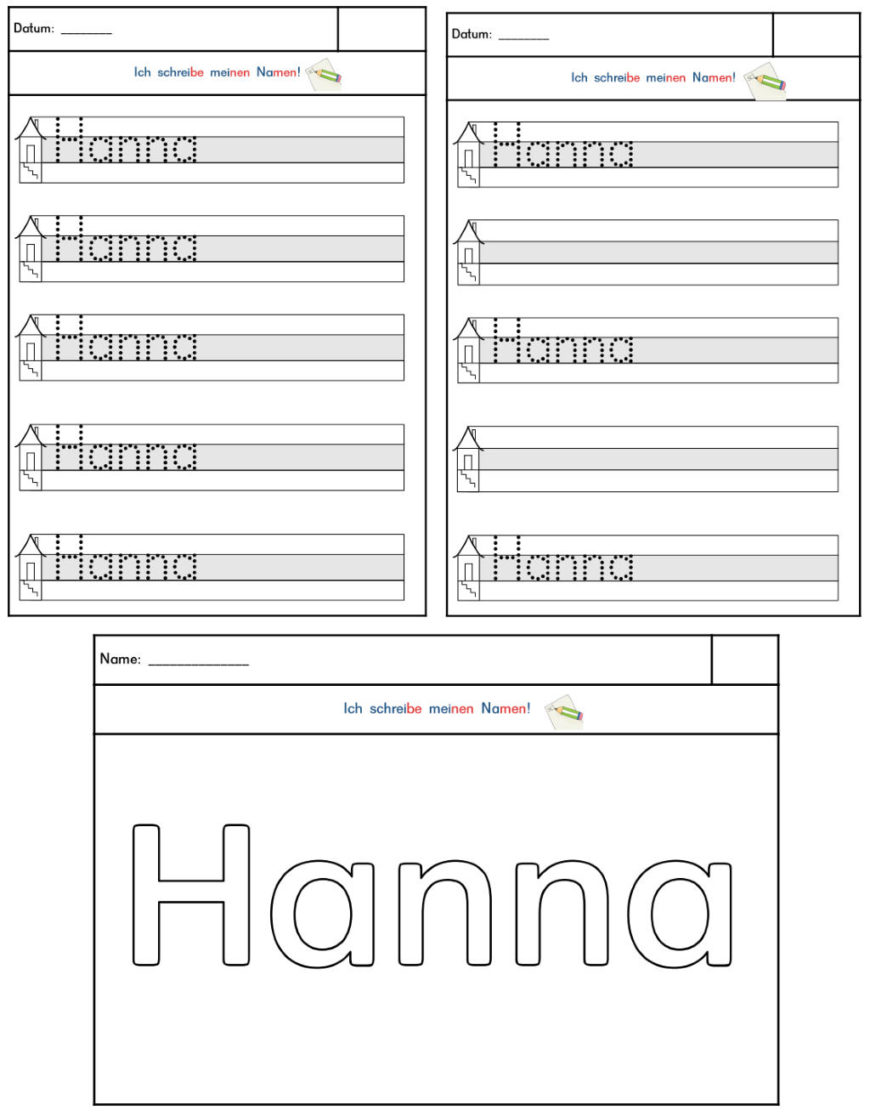 Ich schreibe meinen Namen • gpaed.de