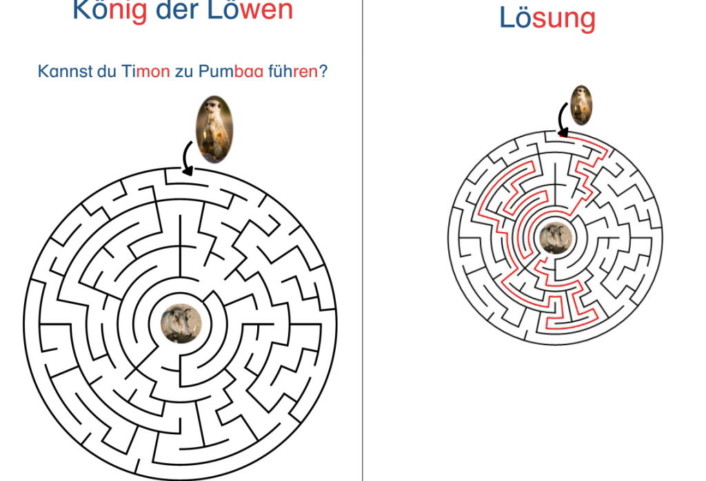 koenig der loewen labyrinth • König der Löwen - Labyrinth