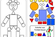 aufgabenmappe roboter aus formen bauen • Aufgabenmappe - Roboter aus Formen bauen