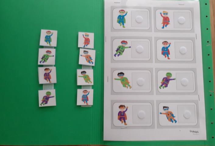 aufgabenmappe superhelden foto &bull; Aufgabenmappe - Superhelden Zuordnung