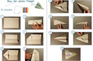 bildanleitung papierflieger • Bildanleitung - Papierflieger bauen