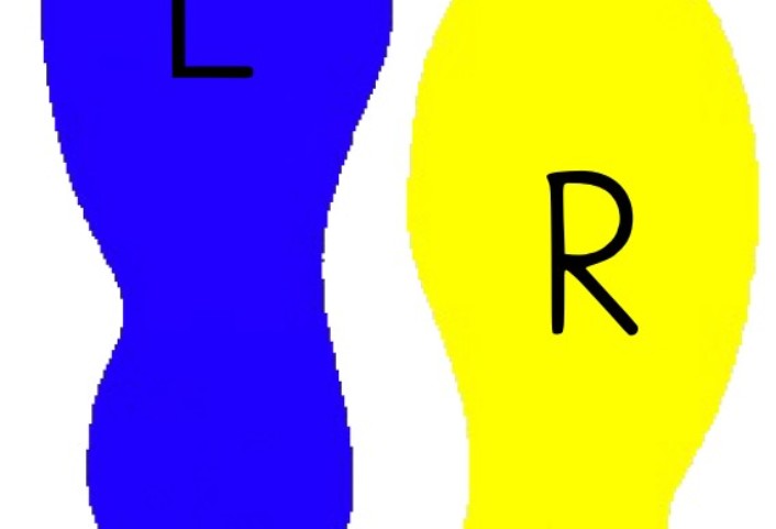 vorlagen schuhe wechselschritt • Fußabdrücke