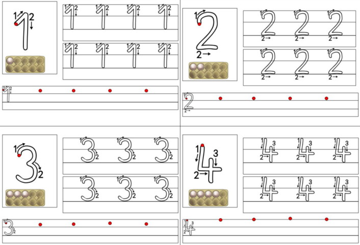 zahlen schreiblehrgang • Zahlen Schreiblehrgang