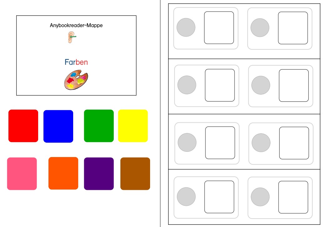 aufgabenmappe farben anybook reader • Aufgabenmappe Farben mit Anybookreader