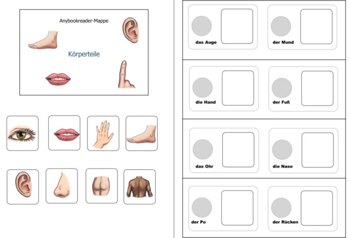 aufgabenmappe koerperteile anybook reader • Aufgabenmappe Körperteile - Anybook Reader