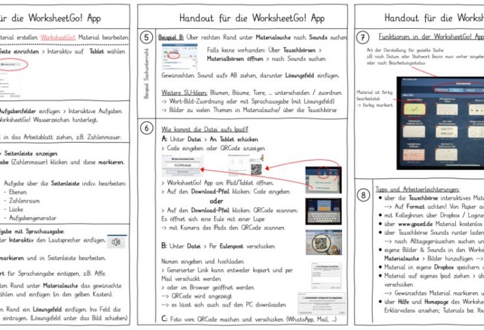 handout worksheetgo app • Anleitung Worksheet Go! App
