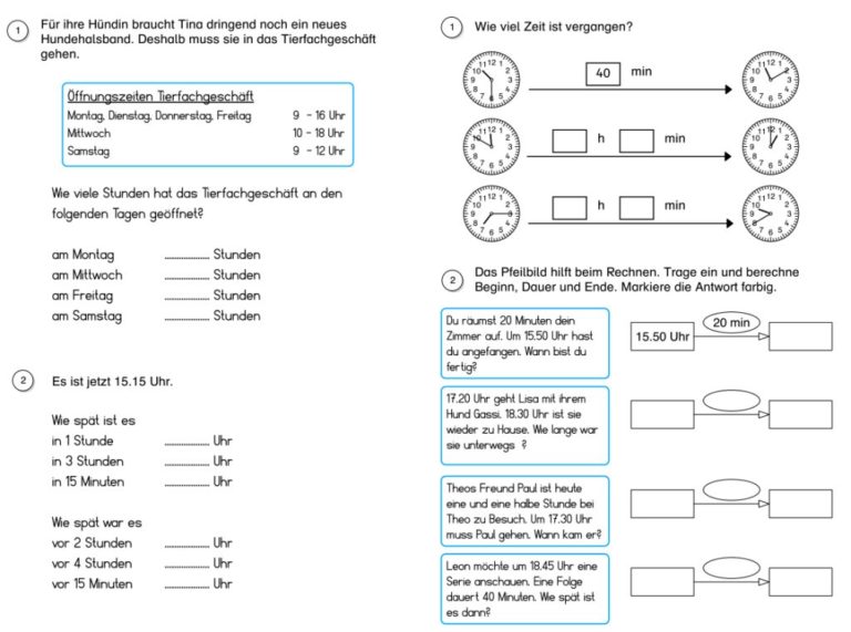Rechnen mit Zeitangaben • gpaed.de