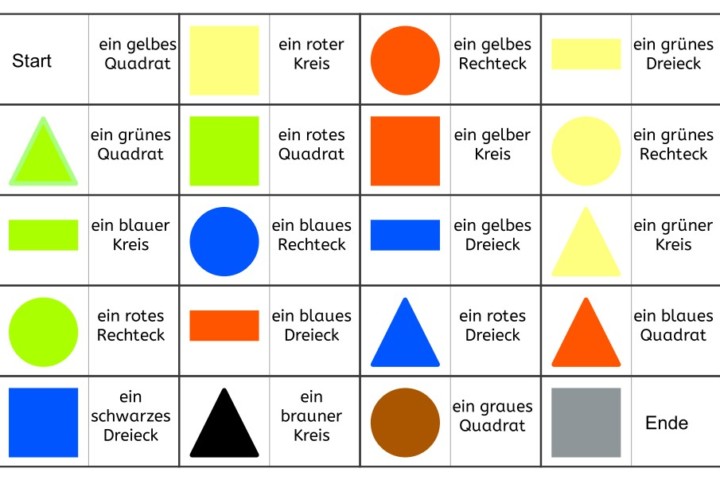 Bingo - Geometrische Formen • Gpaed.de