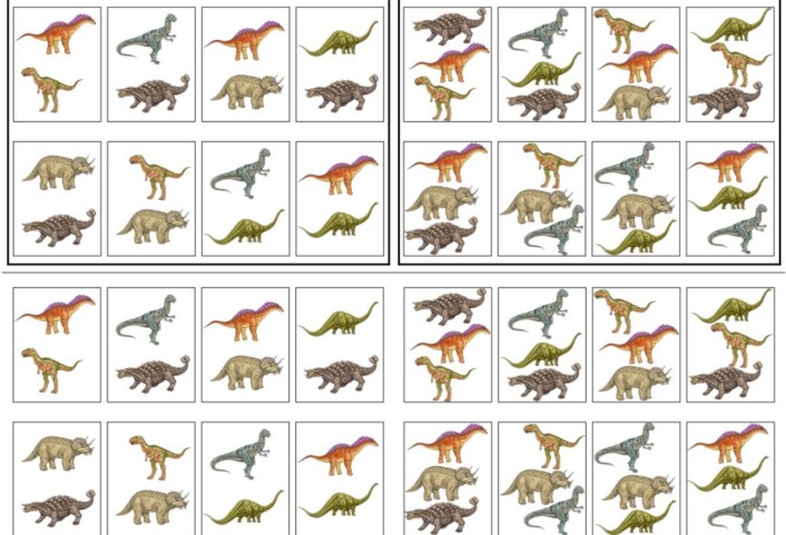 karten zuordnen dino • Karten zuordnen - Dino