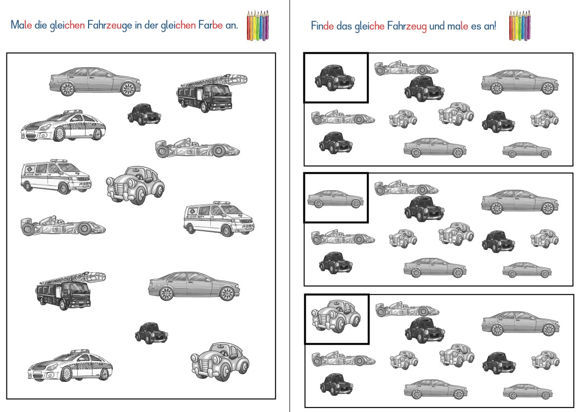 ab visuelle differenzierung autos • Visuelle Differenzierung von Autos