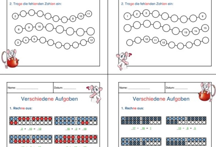 mathe bis 20 • Rechnen bis 20