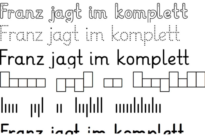 fonts heiner • Schriften für Arbeitsblätter und Material