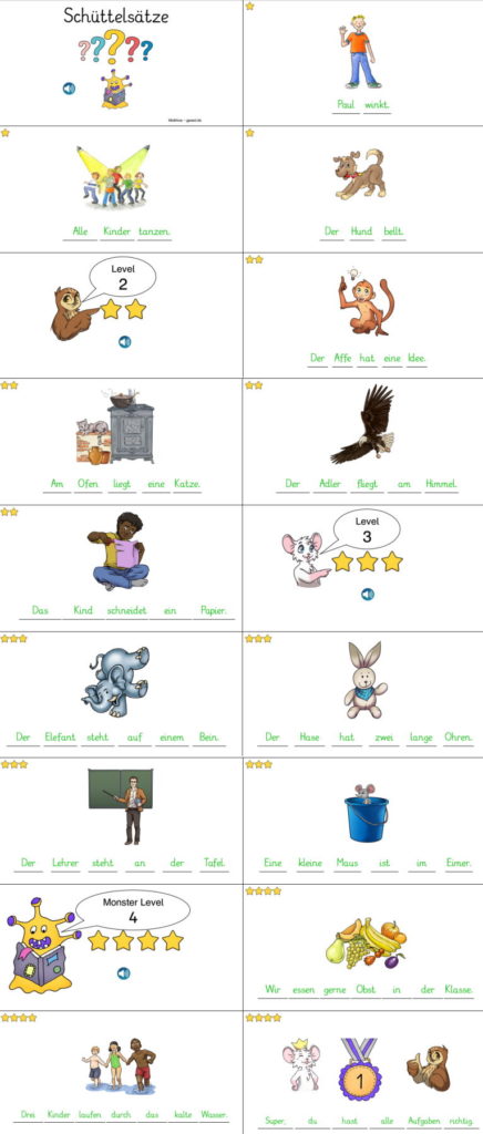 wsc go schuettelsaetze • Leseprofi und Hören & Lesen - Momel Fibel