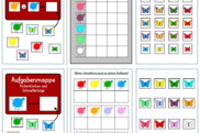 farbkleckse schmetterlinge • Aufgabenmappe Farbkleckse und Schmetterlinge