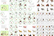 bauernhoftiere dobble differenziert memorie domino • Spiele Bauernhoftiere