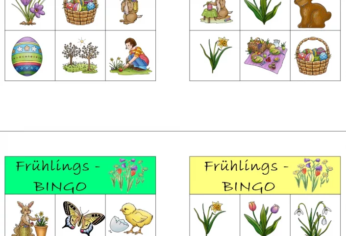fruehlings bingo • Frühlings-Bingo