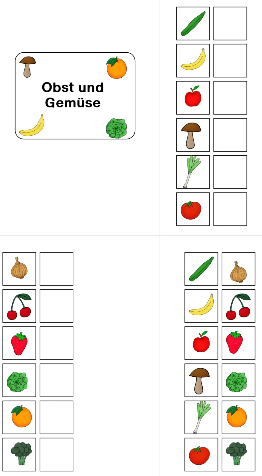 klettmappe obst gemuese • Aufgabenmappe - Obst und Gemüse