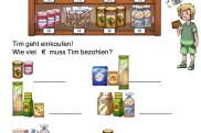 euro zr10 wie viel kosten die lebensmittel • Supermarkt - Rechnen mit Euro