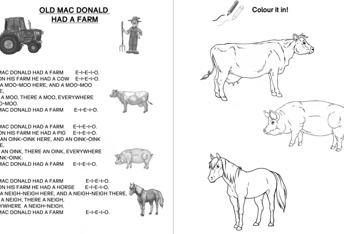 ab engl animals song oldmd • Old Mac Donald has a Farm