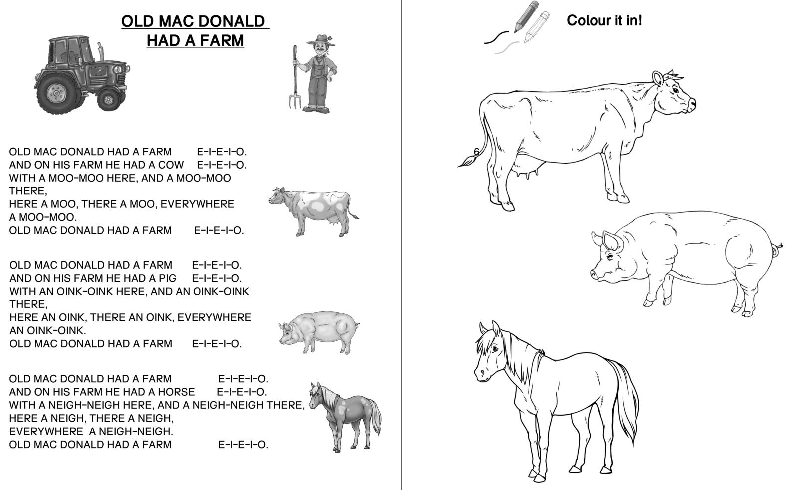ab engl animals song oldmd • Old Mac Donald has a Farm