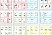 kartenspiel zr100 • Zahlenkartenspiel mit zweistelligen Zahlen