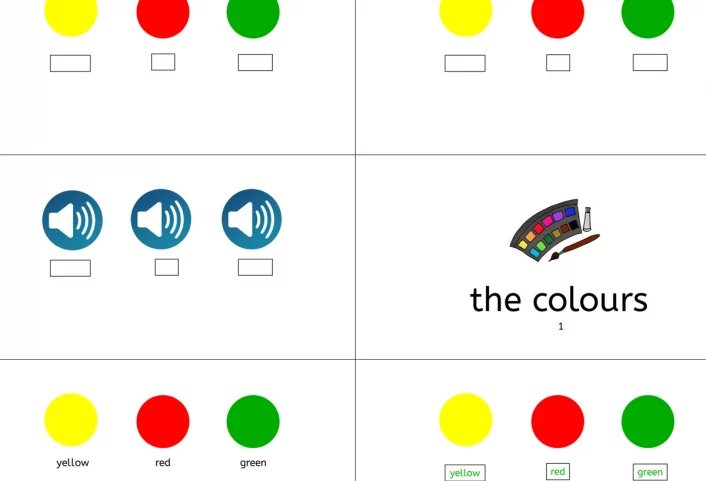 wsc go colours yellow red green • Colours red, green, yellow - Worksheet Go