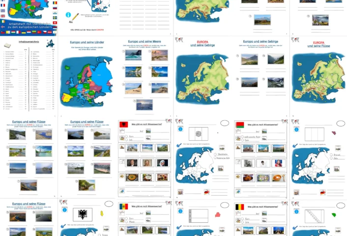 europa infoheft und arbeitsheft • Europa Reiseführer und Infoheft