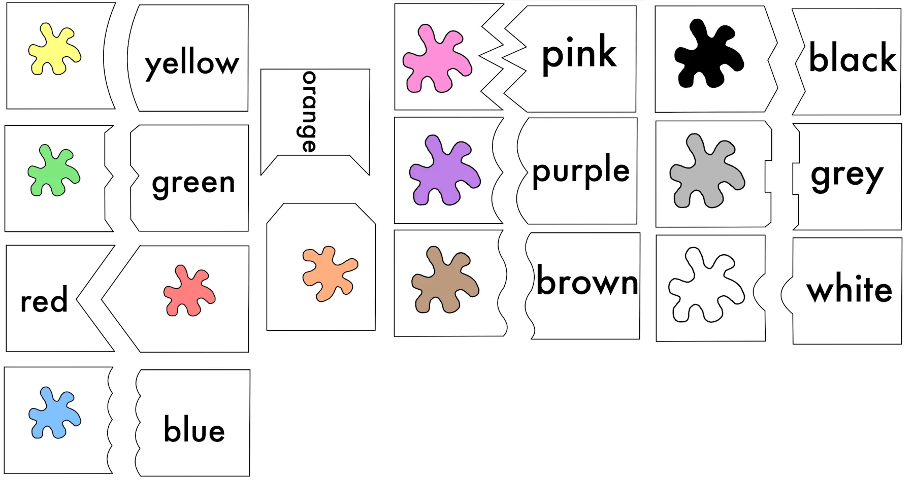 material puzzle colors • Colors Puzzle