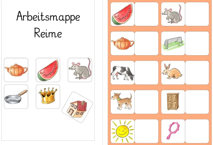 aufgabenmappe reimwoerter 2 • Aufgabenmappe - Reime